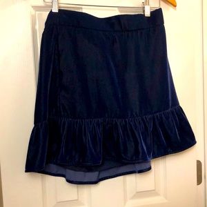 J.Crew Polyester ruffle skirt; New without tags